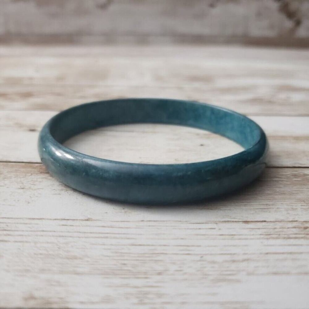 Vintage Bangle / Bracelet - Dark Turquoise Tone Bracelet